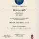 ISO 9001:2015 walcon.no